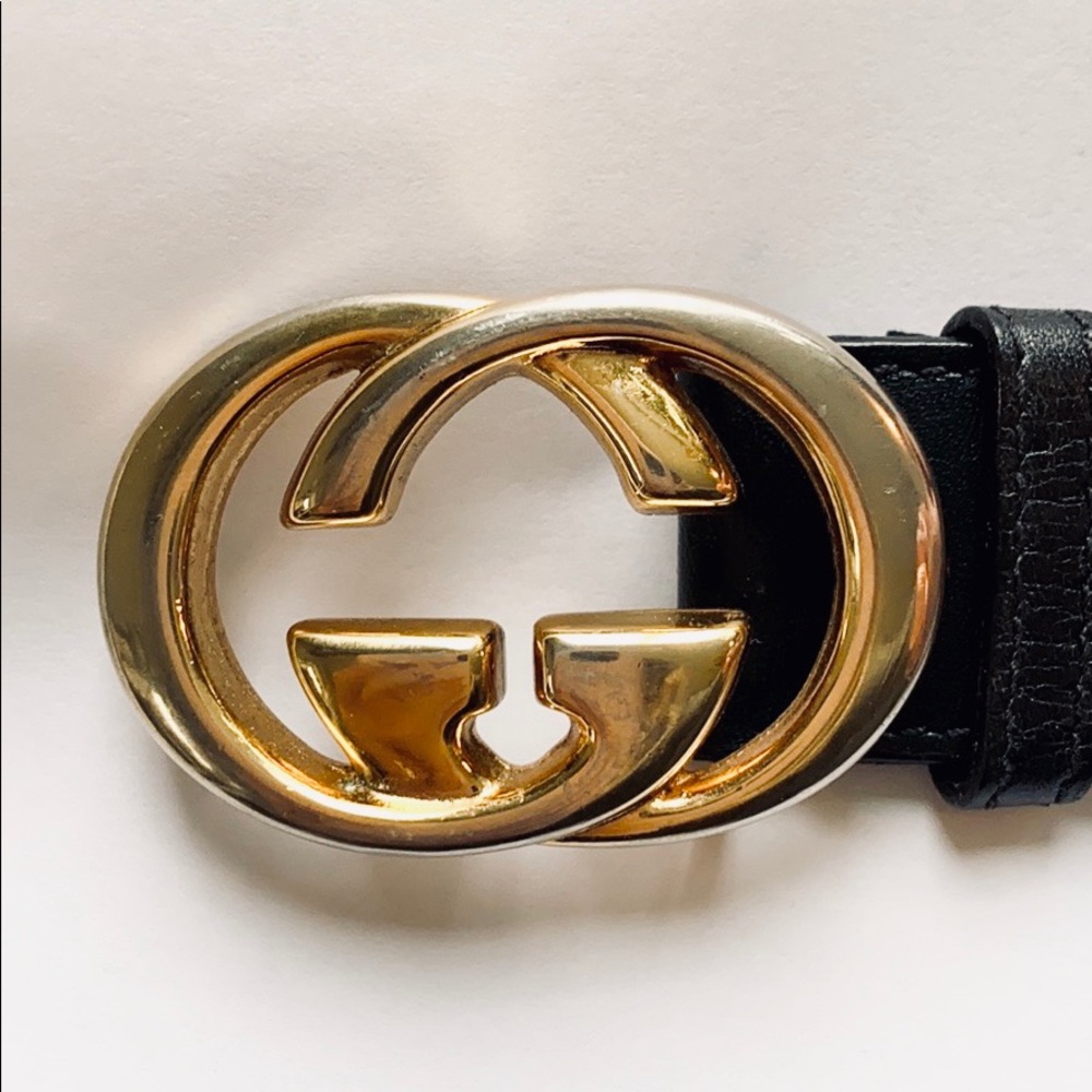 Vintage Leather Gucci Belt